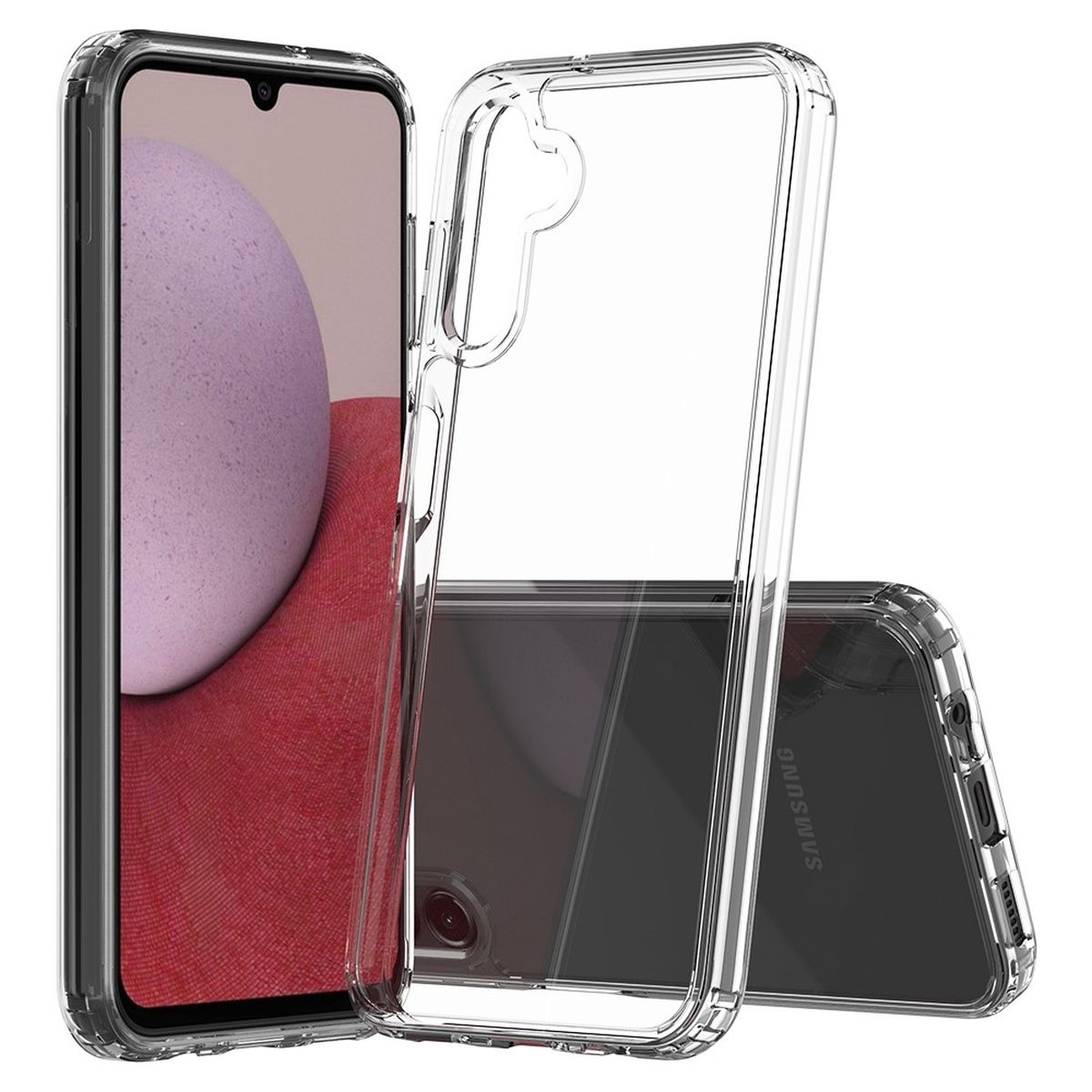 Hülle für Samsung Galaxy A14 4G/5G Handy Case Hybrid Silikon Bumper Cover Klar