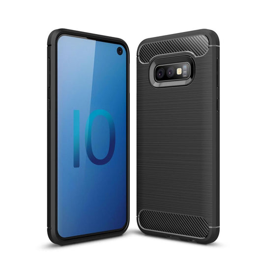 Hülle für Samsung Galaxy S10e Handyhülle Cover Silikon Case Carbon farben