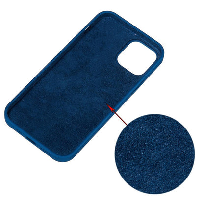 Hülle für Apple iPhone 13 Mini [5,4 Zoll] Handy Silikon Case Cover Matt Blau