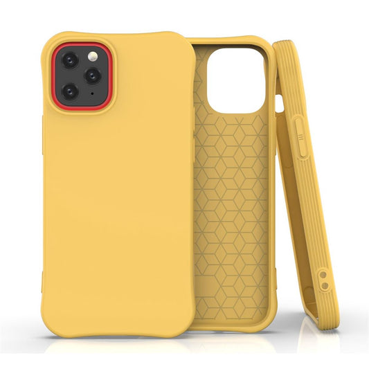 Hülle für Apple iPhone 12 Mini Handyhülle Silikon Case Cover Bumper Matt Gelb