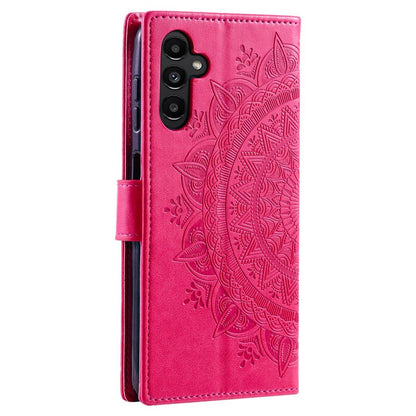 Hülle für Samsung Galaxy A34 5G Handyhülle Flip Case Cover Etui Mandala Pink
