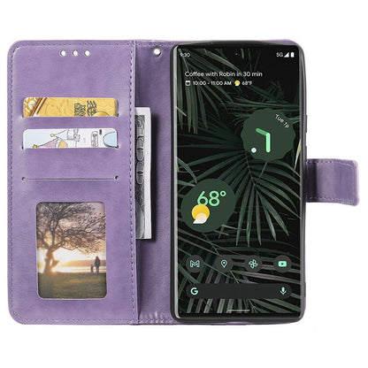 Hülle für Google Pixel 7 Handyhülle Flip Case Cover Schutzhülle Mandala Lila