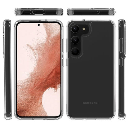 Hülle für Samsung Galaxy S23 Handyhülle Case Hybrid Silikon Bumper Cover klar