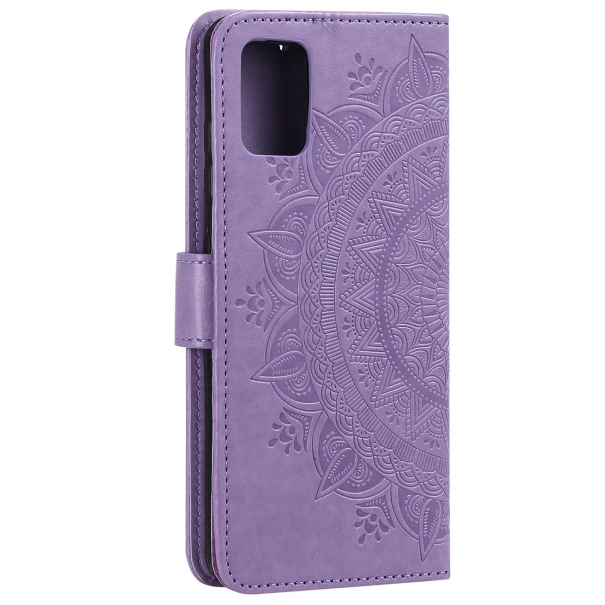 Hülle für Samsung Galaxy A51 Handyhülle Flip Case Schutzhülle Cover Mandala Lila
