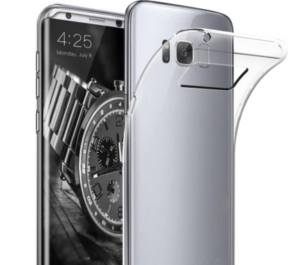 Hülle für Samsung Galaxy S8+ Handyhülle Silikon Cover Schutzhülle Case klar