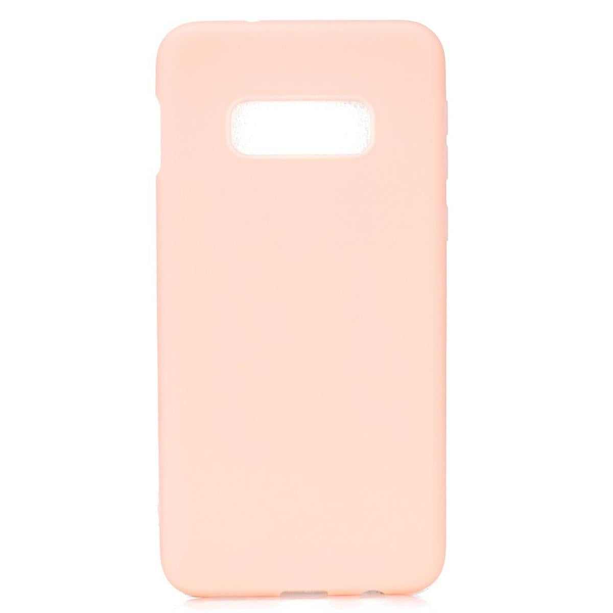 Hülle für Samsung Galaxy S10e Handyhülle Silikon Case Schutzhülle matt Rosa