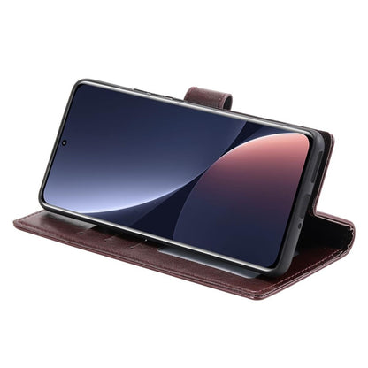 Hülle für Xiaomi 12/12X Handyhülle Flip Case Cover Tasche Etui Mandala Braun