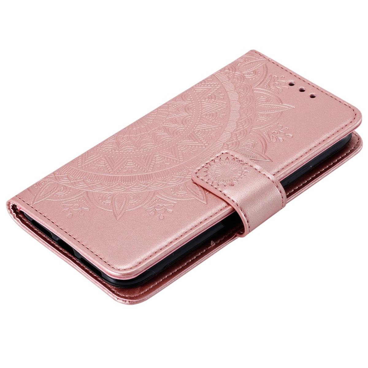 Hülle für Apple iPhone 11 Pro Max [6,5 Zoll] Handyhülle Flip Cover Case Mandala Rosegold