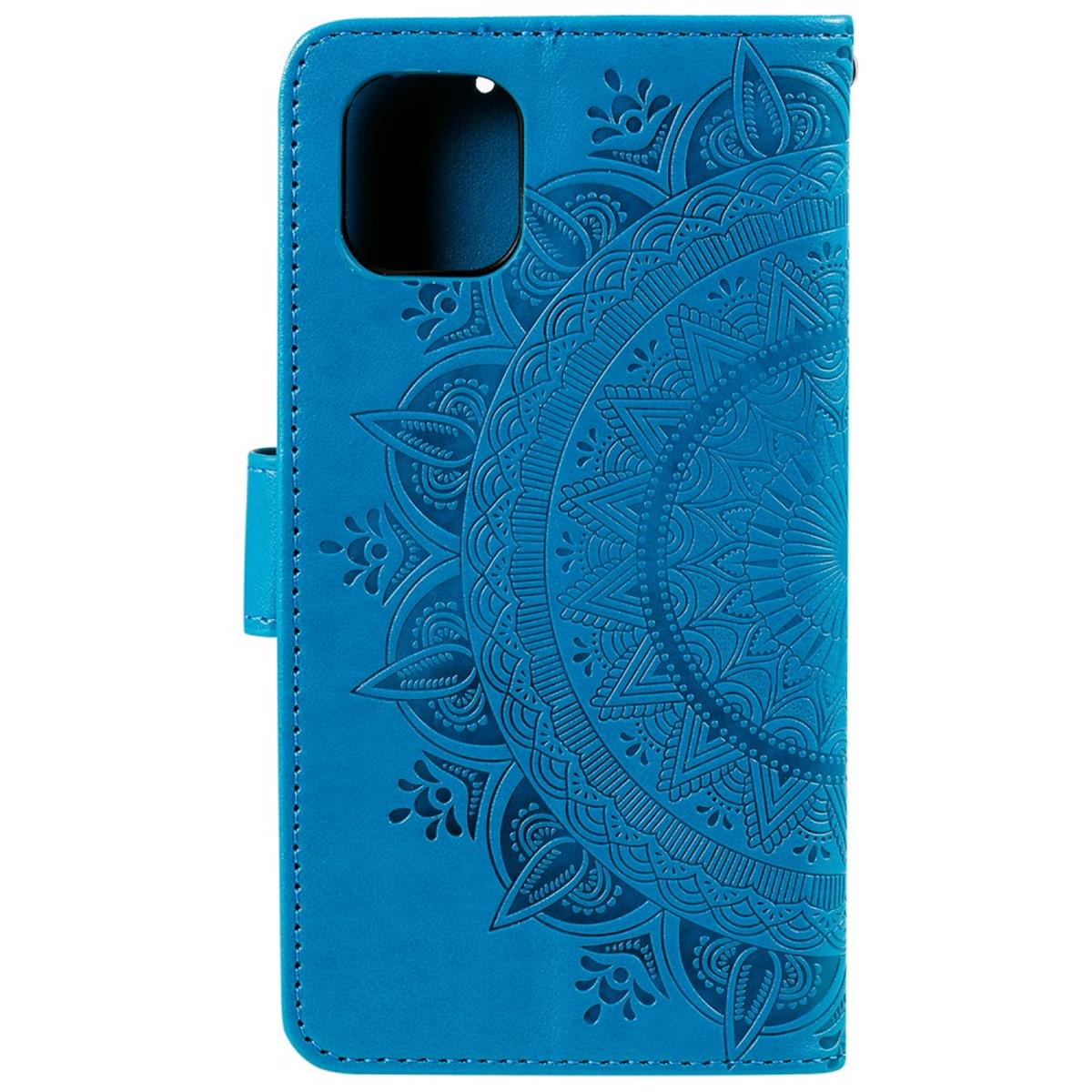 Hülle für Apple iPhone 11 Pro Max [6,5 Zoll] Handyhülle Schutz Tasche Cover Mandala Blau