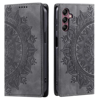 Hülle für Samsung Galaxy A05s 4G Handyhülle Flip Case Cover Tasche Mandala Grau