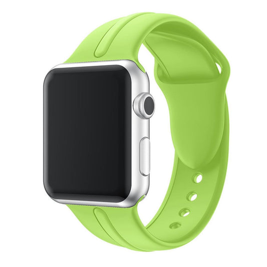 Sportarmband für Apple Watch 41/40/38mm Silikon Armband Series 8/7/6/SE/5/4 Grün