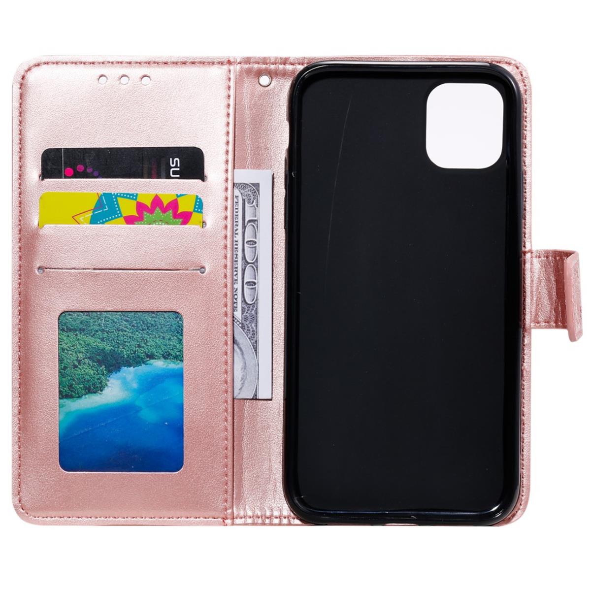 Hülle für Samsung Galaxy A22 5G Handyhülle Flip Case Cover Etui Mandala Rosegold