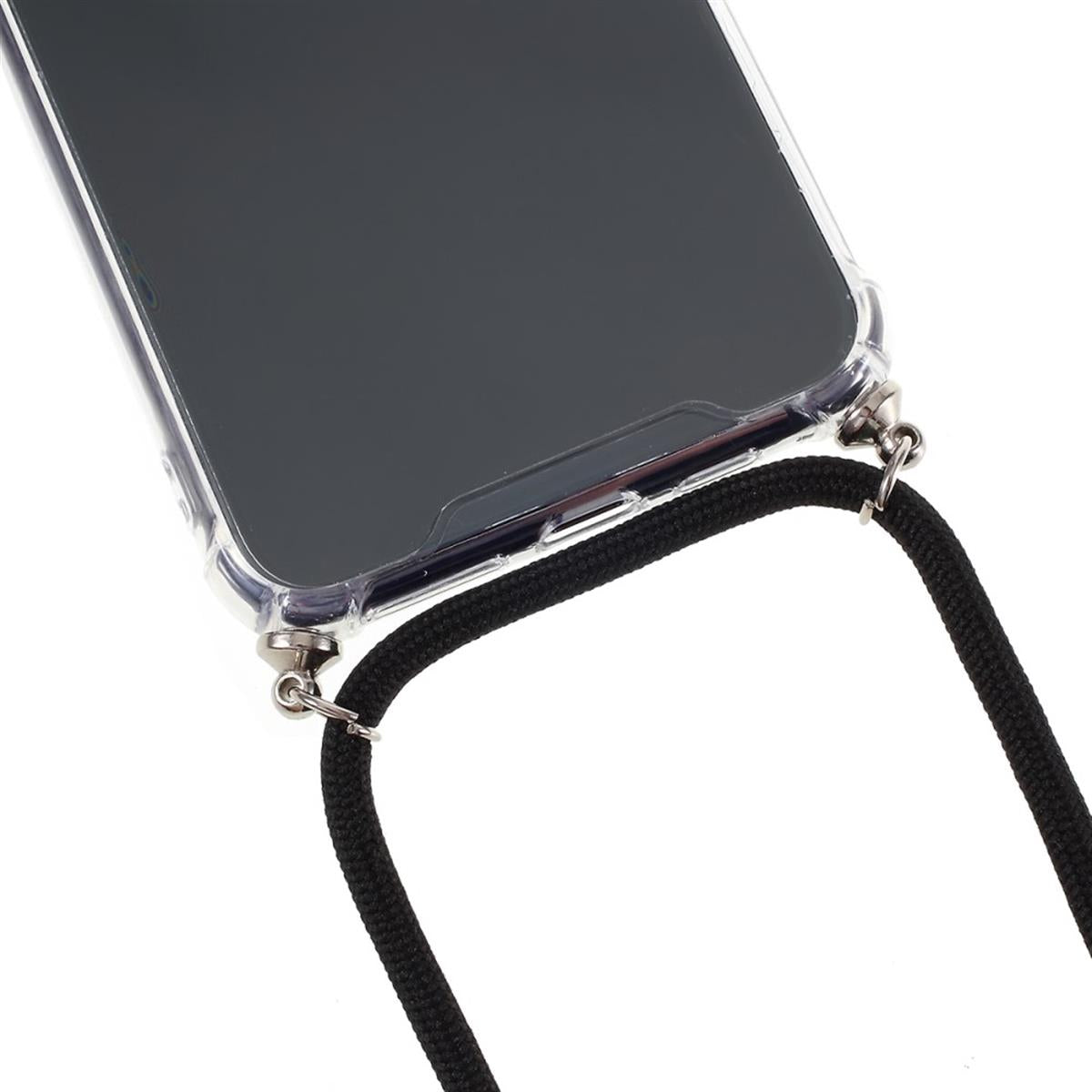Hülle für Apple iPhone 11 Pro Handyhülle Band Handykette Kordel Silikon Case Schnur klar
