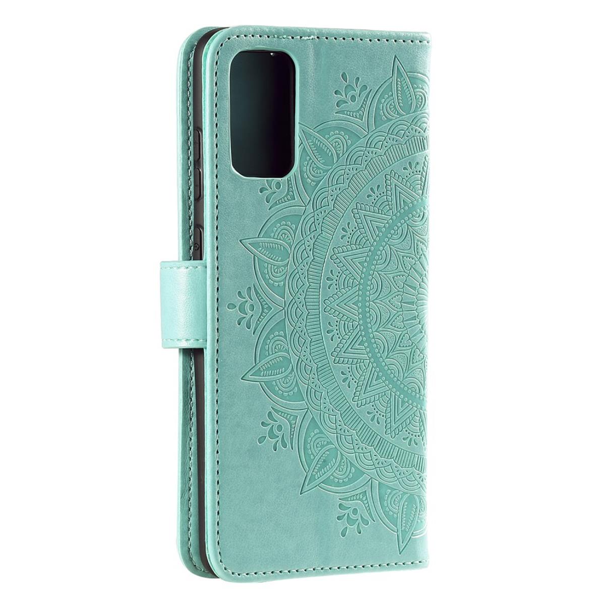 Hülle für Samsung Galaxy S20 Handyhülle Flip Case Schutzhülle Cover Mandala Grün