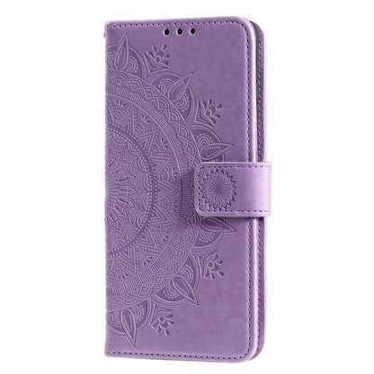 Hülle für Samsung Galaxy A02s Handy Tasche Flip Case Cover Etui Mandala Lila