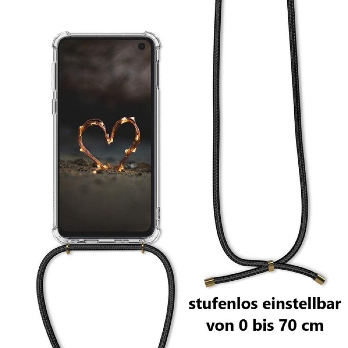 Hülle für Samsung Galaxy A13 5G/A04s Handykette Cover Silikon Handy Bumper klar