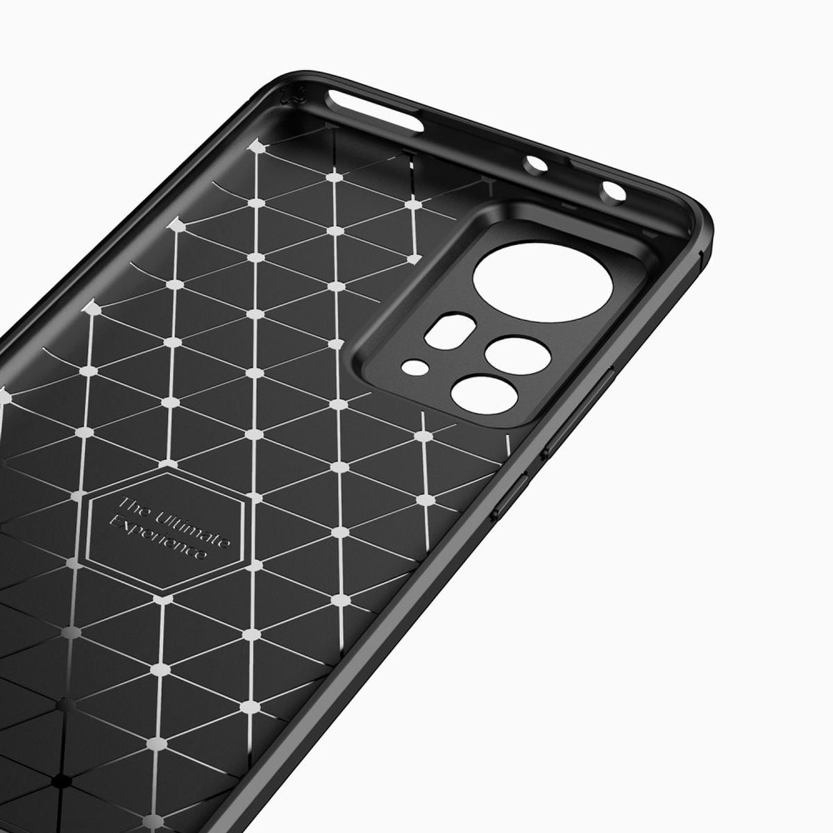 Hülle für Xiaomi 12 Pro Handyhülle Silikon Case Cover Carbonfarben