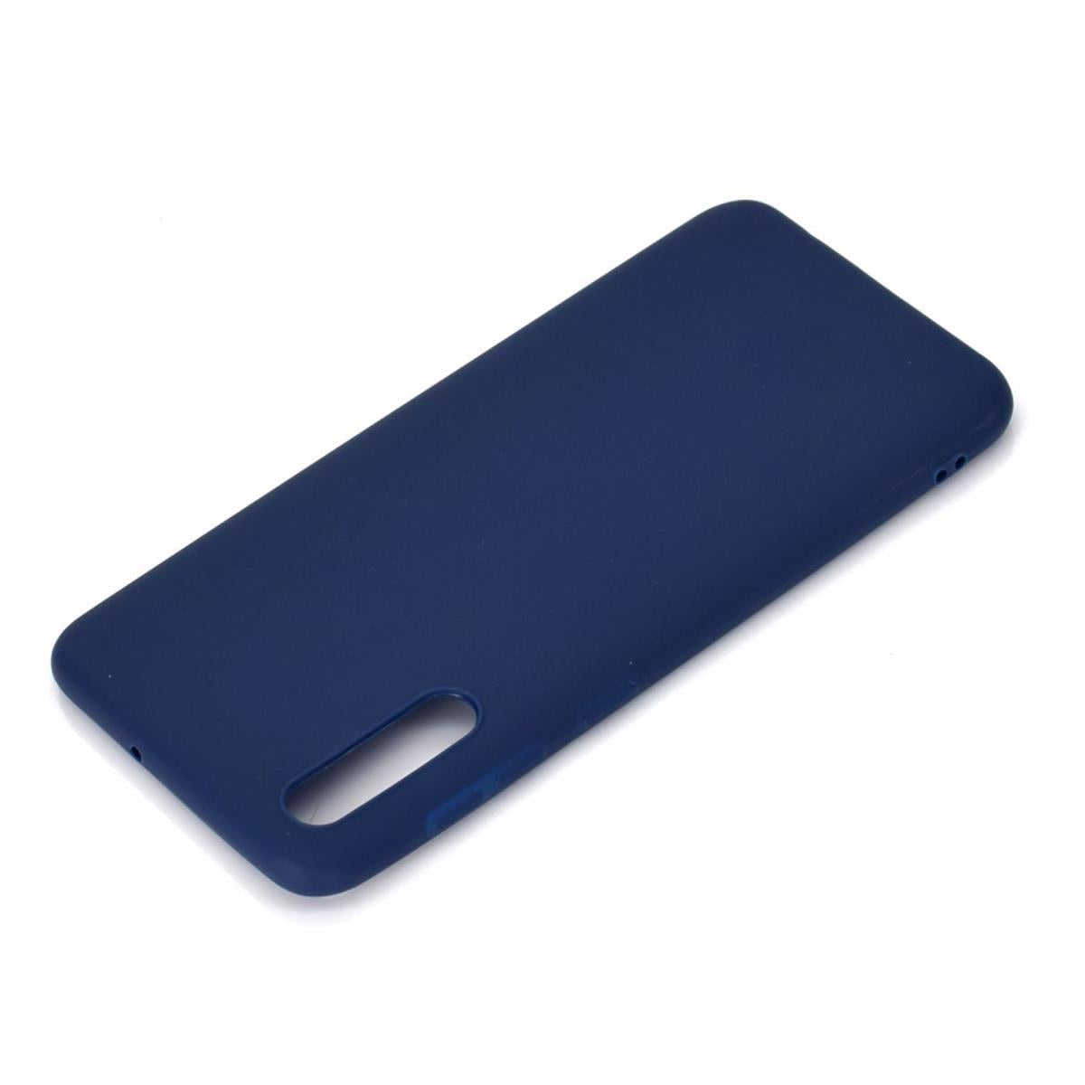 Hülle für Samsung Galaxy A50/A30s Handyhülle Silikon Case Cover Handytasche matt blau
