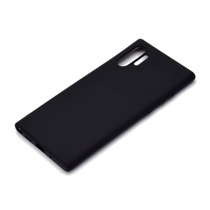 Hülle für Samsung Galaxy Note10+ (5G) Handyhülle Silikon Cover Schutzhülle matt Schwarz