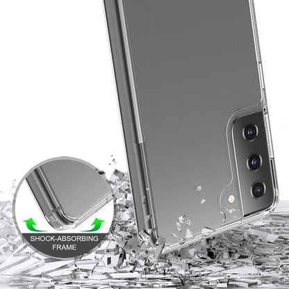 Hülle für Samsung Galaxy S21 Handyhülle Hybrid Silikon Case Bumper Tasche Cover Klar