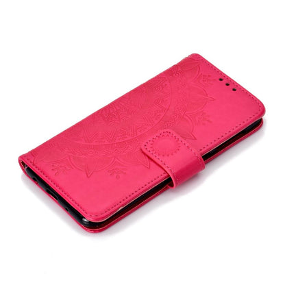 Hülle für Samsung Galaxy A10 Handyhülle Schutz Tasche Flip Case Etui Cover Mandala Pink