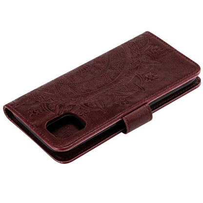 Hülle für Apple iPhone 13 Mini Handyhülle Flip Case Cover Tasche Mandala Braun