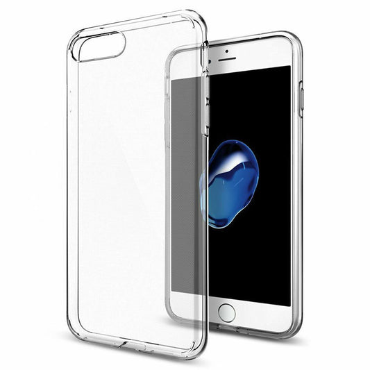 Hülle für Apple iPhone 7 Plus/8 Plus Handyhülle Silikon Cover Schutzhülle Transparent klar