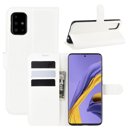 Hülle für Samsung Galaxy A51 Handyhülle Schutz Tasche Flip Case Schutzhülle Cover Weiß