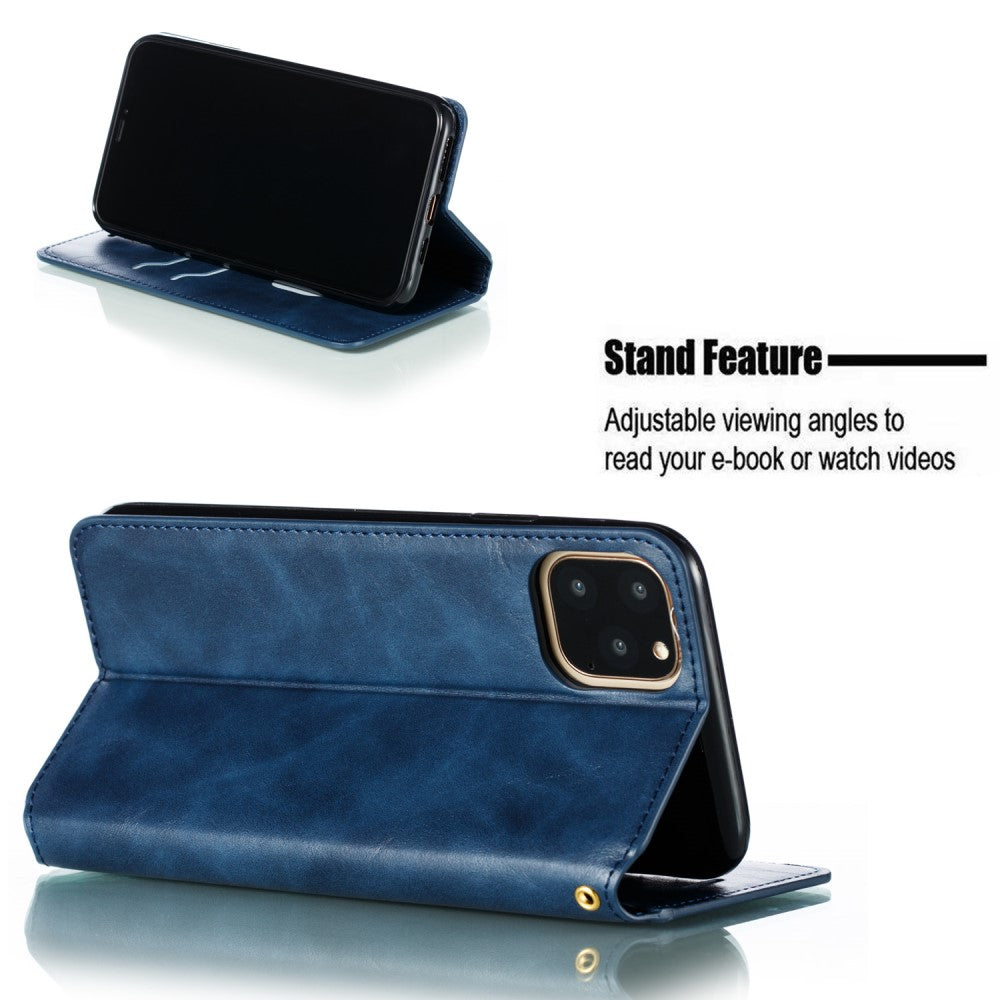 Hülle für Apple iPhone 11 Pro Max [6,5 Zoll] Handyhülle Etui Flip Case Schutzhülle Blau
