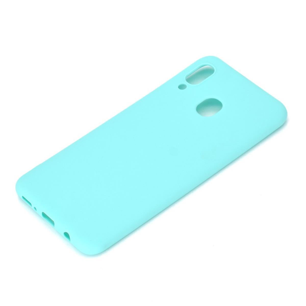 Hülle für Samsung Galaxy A30 Handyhülle Silikon Schutzhülle Cover matt Grün