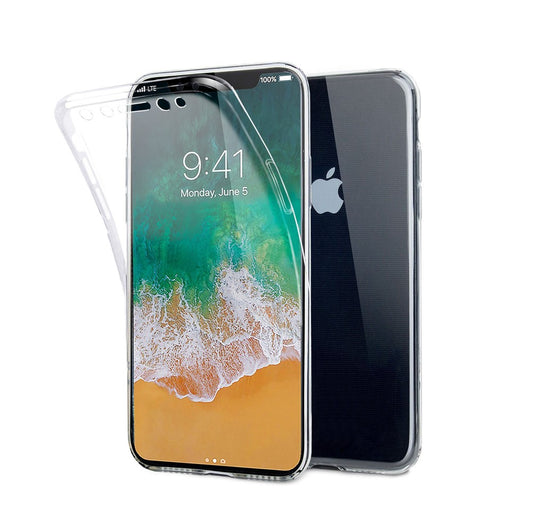 Hülle für Apple iPhone Xs Max Handyhülle Silikon Case Cover Handytasche 360°