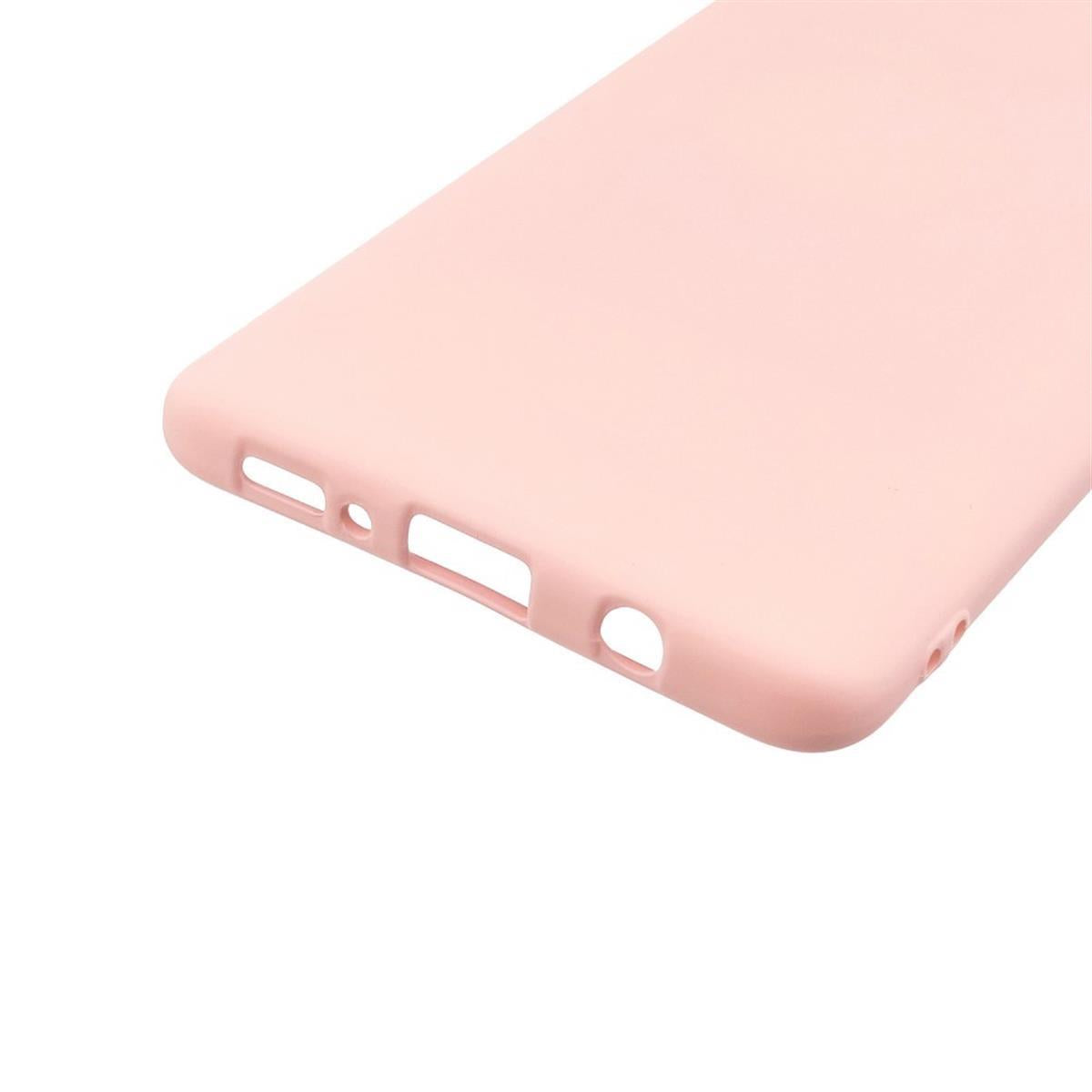 Hülle für Samsung Galaxy A03s Handyhülle Silikon Case Cover Bumper Matt Rosa