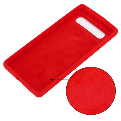 Hülle für Google Pixel 6 Handy Silikon Case Cover Bumper Schutzhülle Matt Rot