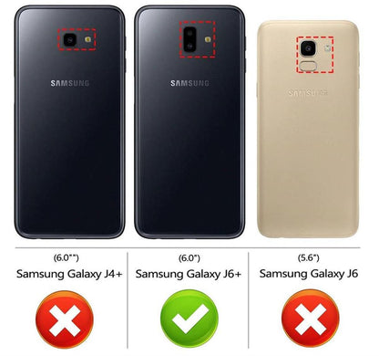Hülle für Samsung Galaxy J6 Plus Handyhülle Case Cover Silikonhülle Bumper klar