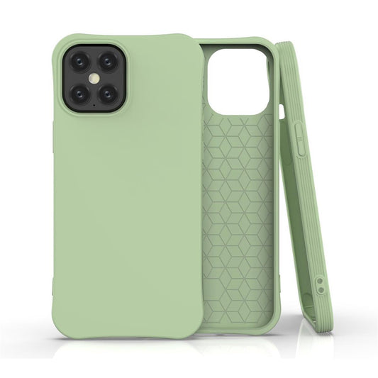 Hülle für Apple iPhone 12 Pro Max Handyhülle Silikon Case Cover Bumper Matt Grün
