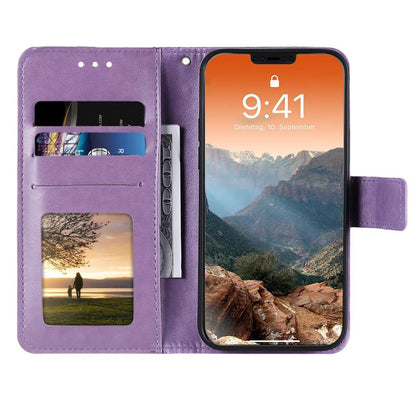 Hülle für Apple iPhone 12 Pro Max Handyhülle Flip Case Cover Etui Mandala Lila