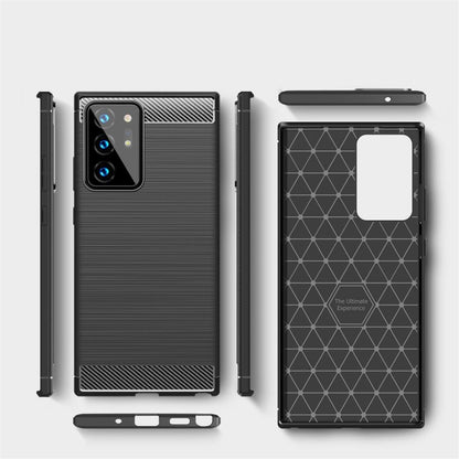 Hülle für Samsung Galaxy Note20 Ultra Handyhülle Silikon Case Cover Carbonfarben