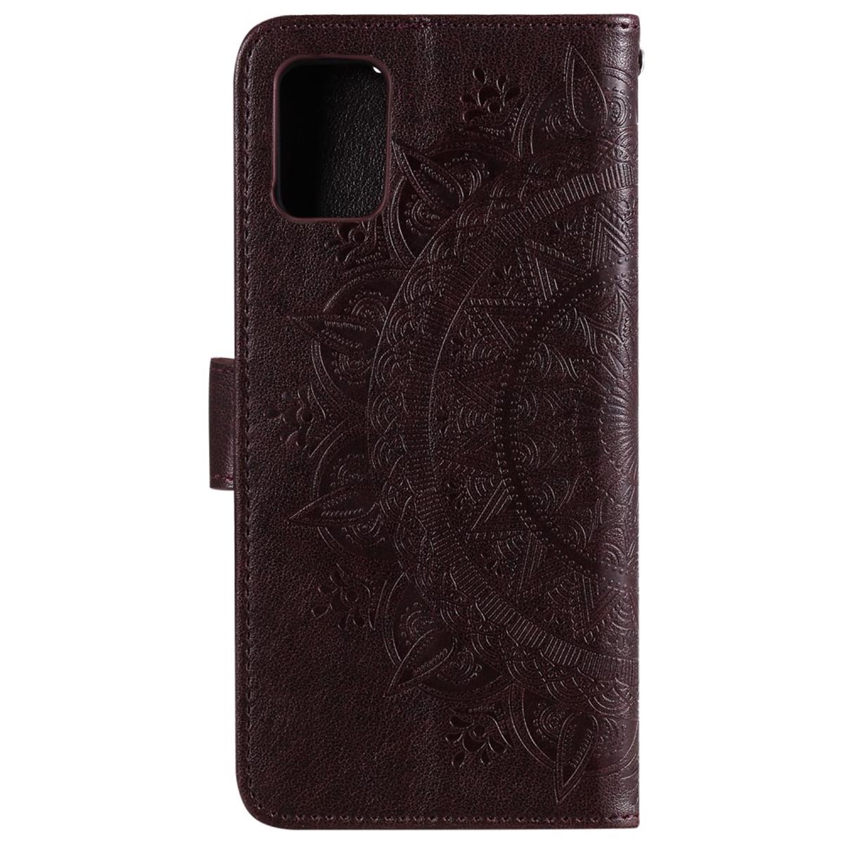 Hülle für Samsung Galaxy Note20 Handyhülle Flip Case Cover Tasche Etui Mandala Braun