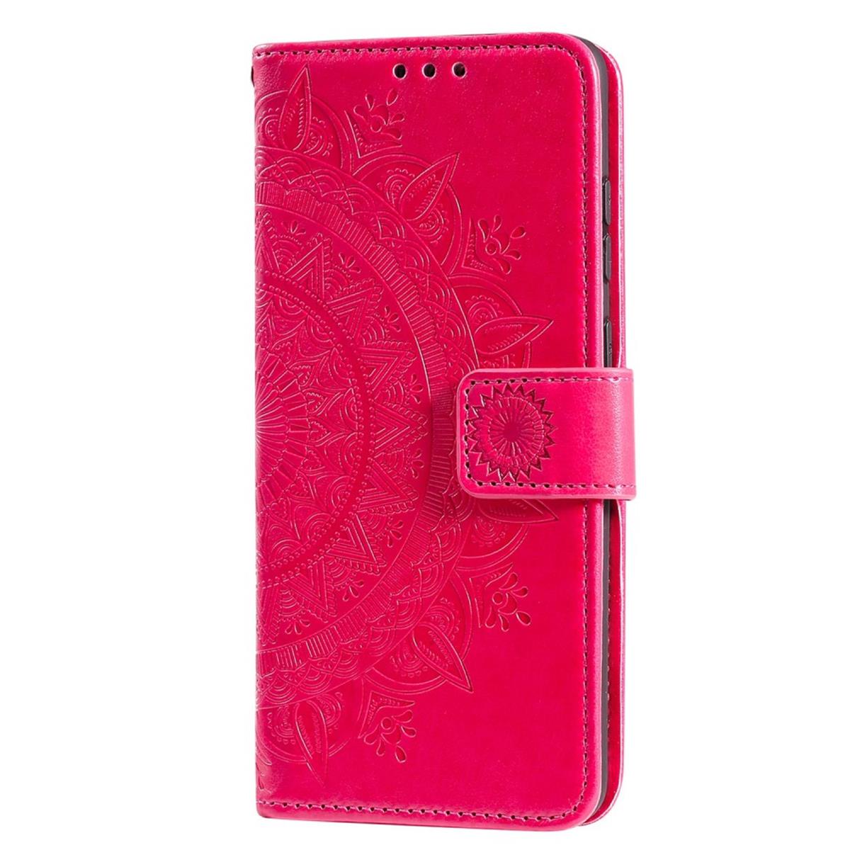 Hülle für Samsung Galaxy A02s Handy Tasche Flip Case Cover Etui Mandala Pink