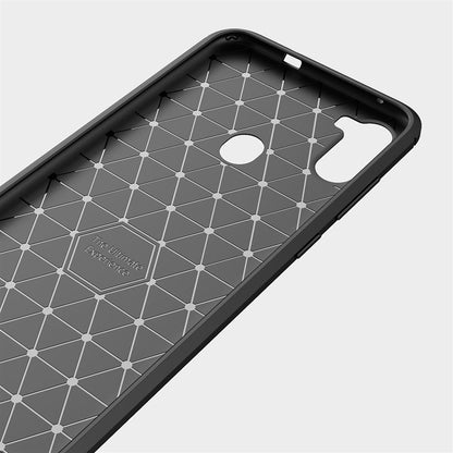 Hülle für Samsung Galaxy M11/A11 Handyhülle Silikon Case Cover Carbonfarben