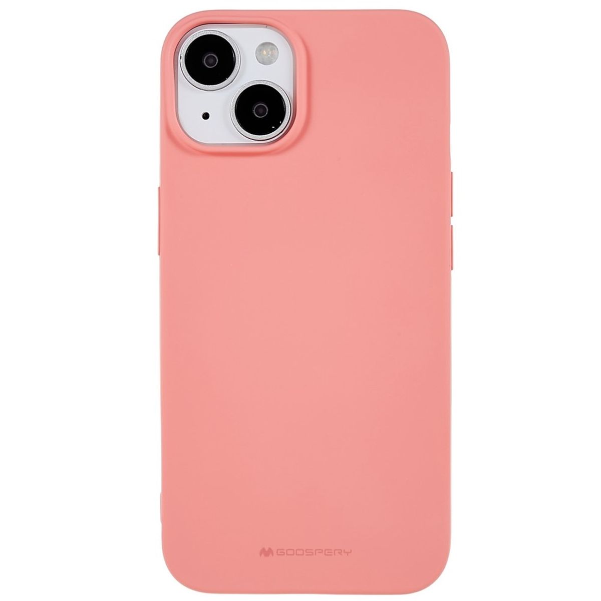 Hülle für Apple iPhone 14 Handyhülle Silikon Case Bumper Matt Rosa/Lachsfarben