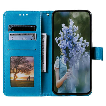 Hülle für Samsung Galaxy S23+ Handyhülle Flip Case Cover Tasche Mandala Blau