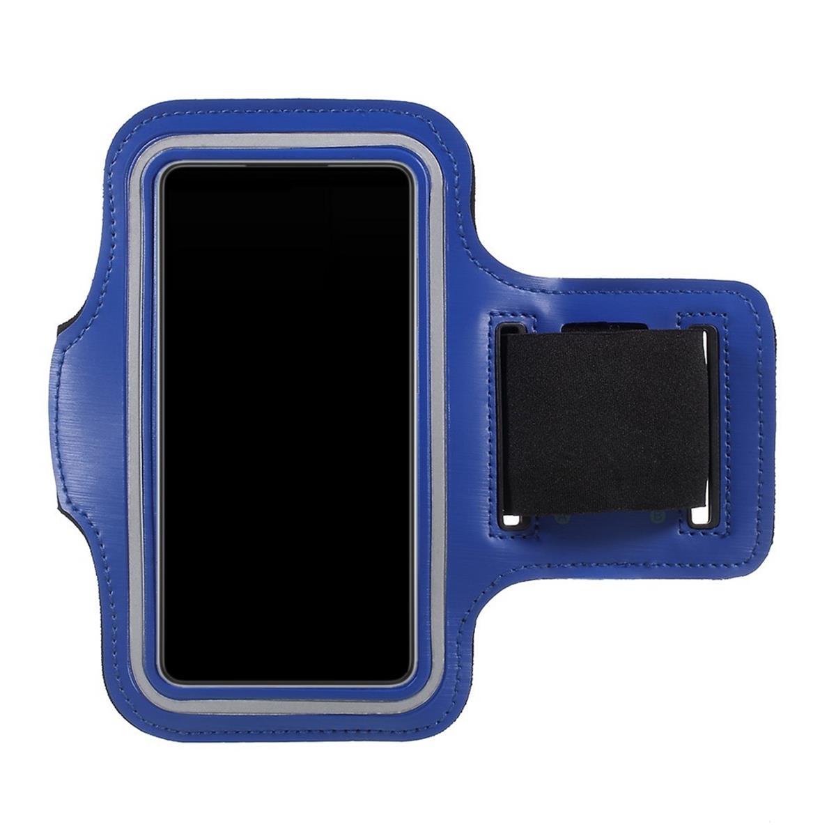 Universal Sport Armband Handy Tasche für Smartphones von 5,9" bis 6,5" Blau