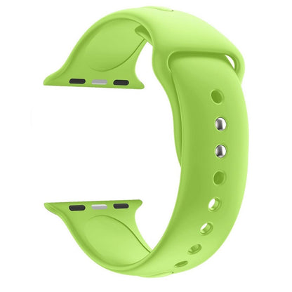Sportarmband für Apple Watch 41/40/38mm Silikon Armband Series 8/7/6/SE/5/4 Grün