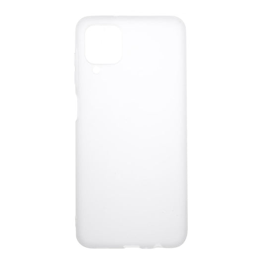 Hülle für Samsung Galaxy A12/M12 Handyhülle Silikon Case Cover Bumper Matt Weiß