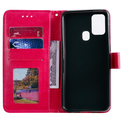 Hülle für Samsung Galaxy A21s Handyhülle Flip Case Cover Tasche Mandala Pink
