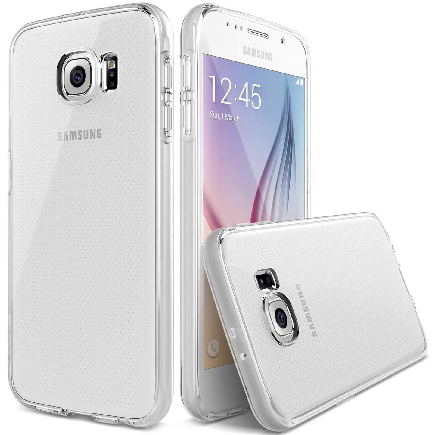 Hülle für Samsung Galaxy S6 Handyhülle Silikon Cover Schutzhülle Case Slim Klar