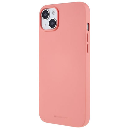 Hülle für Apple iPhone 14 Plus Handyhülle Silikon Case Cover Matt Lachsfarben