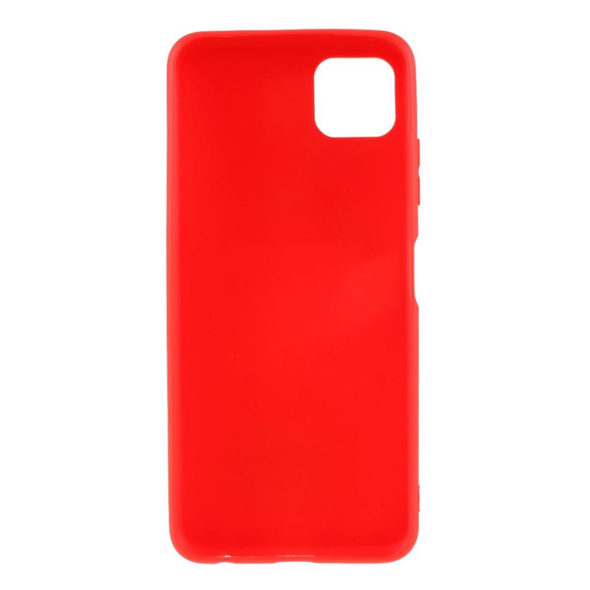 Hülle für Samsung Galaxy A22 5G Handyhülle Silikon Case Cover Bumper Matt Rot