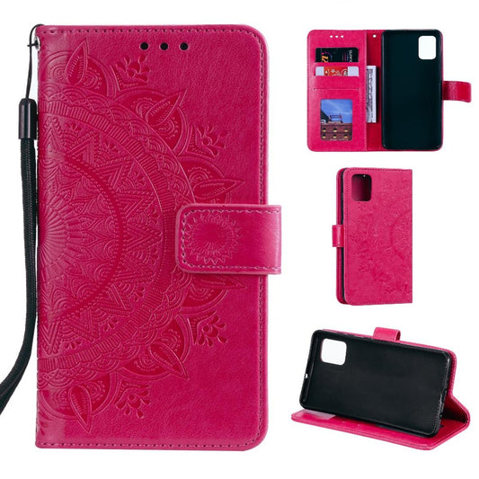 Hülle für Samsung Galaxy A51 Handyhülle Flip Case Schutzhülle Cover Mandala Pink